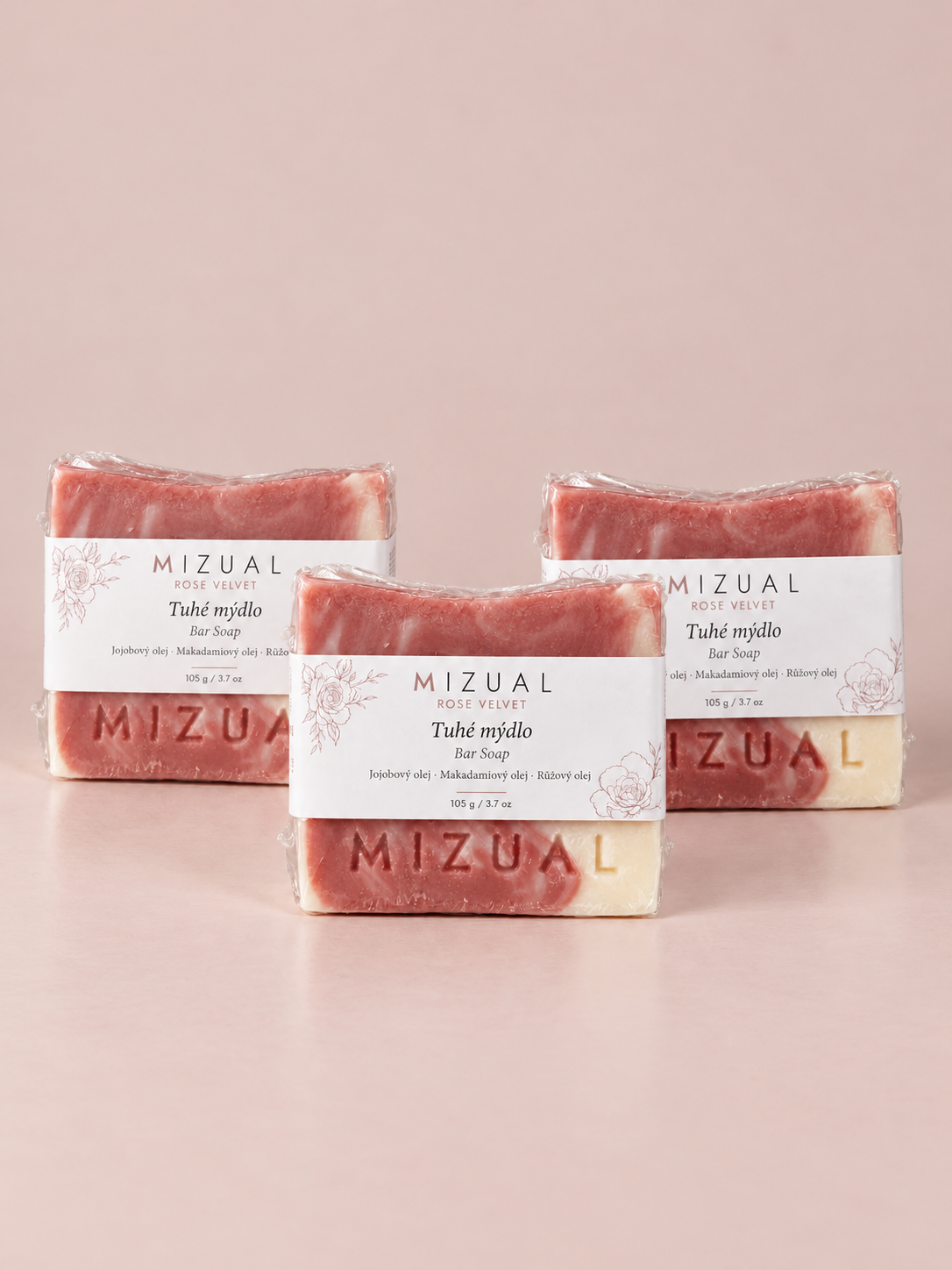 Trio mýdel ROSE VELVET